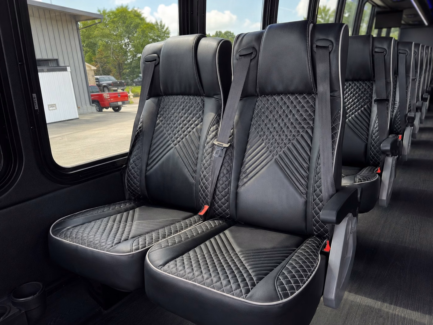 56 passenger charter bus interior
