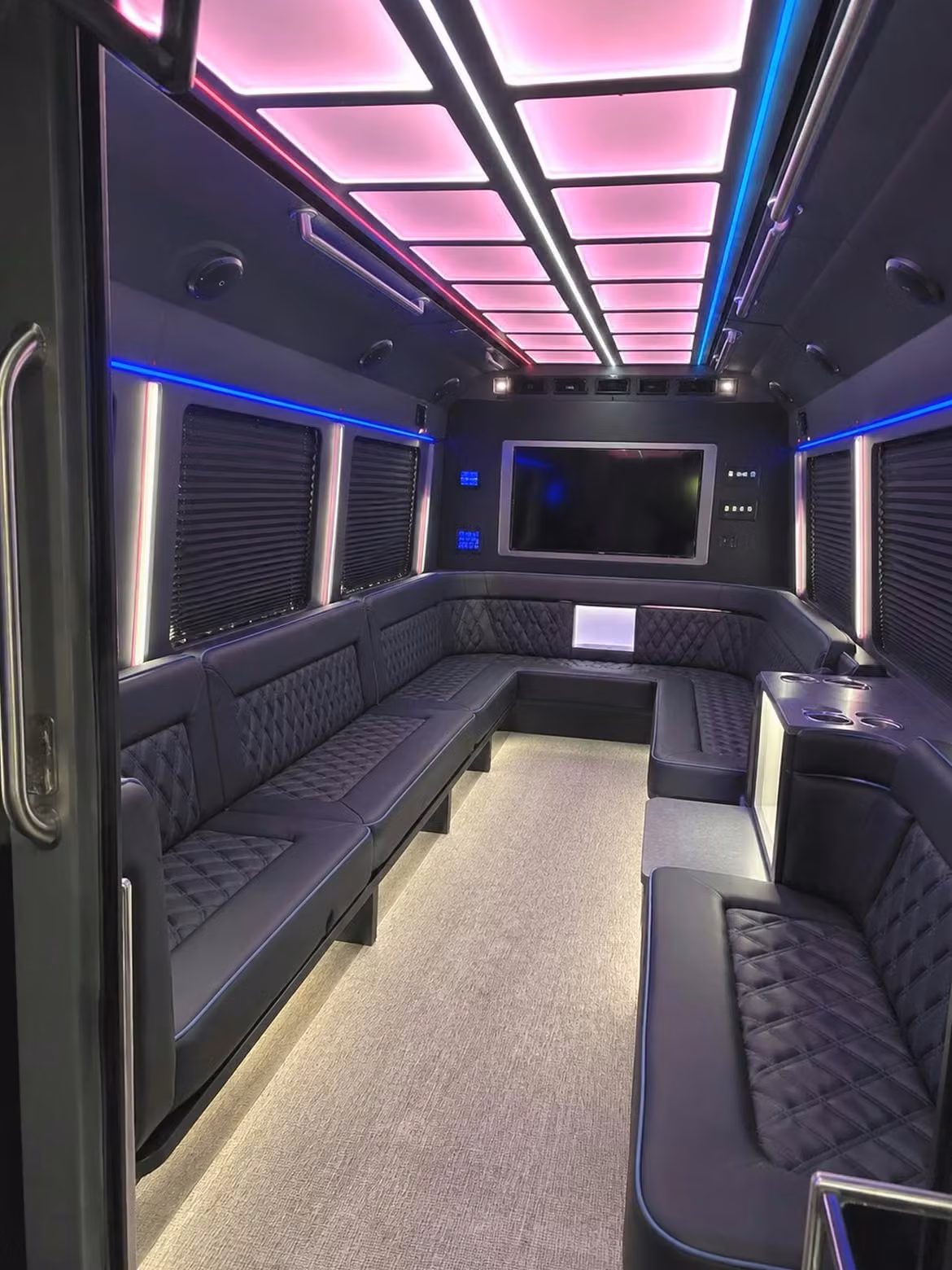 peoria prom night party buses ride together and arrive in style